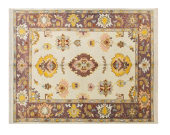 Genuine Oushak Rug – Turkish Carpet, Handmade Rug – 10 Yrs Old – 5'7 x 7'3 ft / 170 x 220 cm