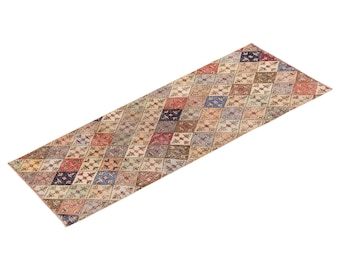 Runner Rug, Antique Rug, 2.10 x 9.7 feet, Oushak Rug, Vintage Rug, Turkish Rug, Hallway Rug, Floor Rug, Kitchen Rug, Wool Rug, Old Rug