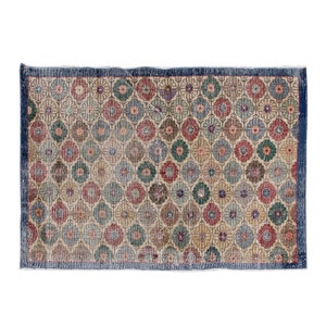 Area Rug, Antique Rug, 3.5 x 5.1 feet, Oushak Rug, Vintage Rug, Turkish Rug, Floor Rug, Salon Rug, Handmade Rug, Original Rug, Wool Rug