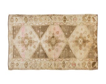 4x7 rug,4'3 x 7'3 rug, Turkish Rug, Vintage Rug, Area Rug, 4'3 x 7'3 feet, Oushak Rug, Antique Rug, Oversized Rug, Large Rug, Old Rug