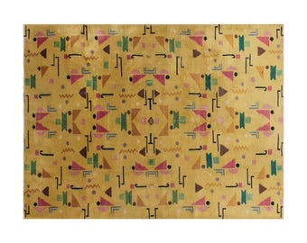 7x10 rug, 7'3 x 10'2 rug, Turkish Rug, Vintage Rug, Area Rug, 7'3 x 10'2 feet, Oushak Rug, Antique Rug, Oversized Rug, Large Rug, Old Rug
