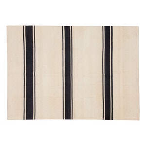 Minimalist Modern Kilim Rug,Striped Turkish Rug,Striped Kilim Rug 4&#39;5x6&#39;7 ft,Stripe Kilim Rug,135x200cm,Striped Turkish Kilim Rug