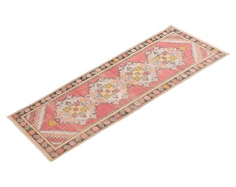 Runner Rug, Turkish Rug, Antique Rug, 2.11 x 9.8 feet, Oushak Rug, Vintage Rug, Oriental Rug, Handmade Rug, Hallway Rug", Kitchen Rug