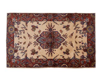 Vintage Rug, Area Rug, Turkish Rug, 4.1 x 7.2 feet, Oushak Rug, Antique Rug, Oriental Rug, Handmade Rug, Decorative Rug, Muted Rug, Old Rug