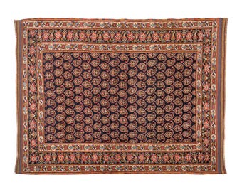Turkish Rug, Vintage Rug, 4.2 x 5.8 feet, Oushak Rug, Antique Rug, Oriental Rug, Handmade Rug, Decorative Rug, Muted Rug, Old Rug,Area Rug