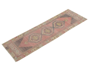 2'9 X 9 feet rug runner,Oushak runner rug,oushak runner vintage,hallway long narrow runner,floor home decor rug Runner,Turkish Runner