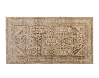 Vintage Rug", Area Rug, Turkish Rug, 3.8 x 6.6 feet, Oushak Rug, Antique Rug, Oriental Rug, Handmade Rug, Decorative Rug,Muted Rug,Old Rug