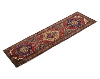 Runner Rug, Antique Rug, 3.0 x 10.8 feet, Oushak Rug, Vintage Rug, Turkish Rug, Hallway Rug, Floor Rug, Kitchen Rug, Wool Rug, Old Rug