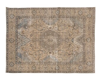 9x13 rug, 9.4 x 12.11 rug, Vintage Rug", Area Rug, Turkish Rug, 9.4 x 12.11 feet, Oushak Rug, Antique Rug, Handmade Rug, Large Rug, Old Rug