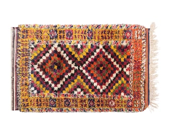 Vintage Turkish Konya Yatak Halisi Rug, 4.5x5.9 ft, 136x180 cm, Handwoven Wool Rug
