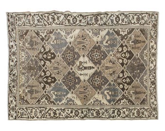 5x7 rug, 5.5 x 7.4 rug, Turkish Rug, Vintage Rug, Area Rug, 5.5 x 7.4 feet, Oushak Rug, Antique Rug, Oversized Rug, Large Rug, Old Rug