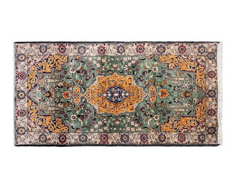 Vintage Turkish Rug, 3x5.8 ft, 90x177 cm, Handwoven Wool Rug