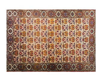 Vintage Avanos Rug, 5.1x8.4 ft, 155x255 cm, Handwoven Turkish Wool Rug