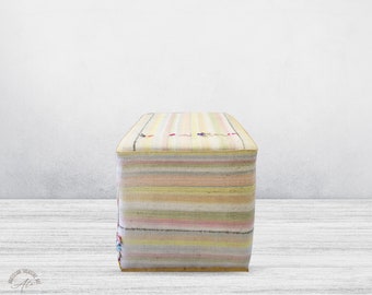 Furniture,Kilim Covered Bench,Living Room Furniture,Ottoman Bench, Footstool,Stool,Bench,Dining Room Furniture,Ottomans,Decorative Bench.