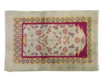 Turkish Rug", Vintage Rug, Area Rug, 2.4 x 3.8 feet, Oushak Rug, Antique Rug, Oriental Rug, Handmade Rug, Decorative Rug, Muted Rug, Old Rug