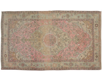 Turkish Rug, Area Rug, Vintage Rug, 5.10 x 10.4 feet, Anatolian Rug, Antique Rug, Oriental Rug, Handmade Rug, Decorative Rug, Muted Rug