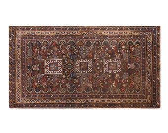 Turkish Rug, Vintage Rug, 3.4 x 6.4 feet, Oushak Rug, Antique Rug, Oriental Rug, Handmade Rug, Decorative Rug, Muted Rug, Old Rug,Area Rug