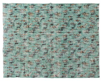 Large Rug, 7x9 rug, 6.11 x 9.4 rug, Area Rug, Turkish Rug, Vintage Rug, 6.11 x 9.4 feet, Antique Rug, Oversized Rug, Oushak Rug, Old Rug