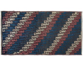 Turkish Rug", Vintage Rug, Area Rug, 4.3 x 8.2 feet, Oushak Rug, Antique Rug, Oriental Rug, Handmade Rug, Decorative Rug, Muted Rug, Old Rug