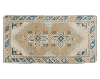 Oushak Rug", Area Rug, Turkish Rug, Vintage Rug, 2.5 x 4.7 feet, Antique Rug, Oriental Rug, Handmade Rug, Decorative Rug, Muted Rug, Old Rug