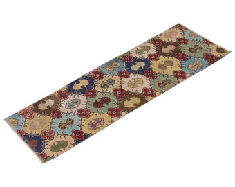 Turkish Rug", Runner Rug, Vintage Rug, 2.3 x 7.10 feet, Kitchen Rug, Oushak Rug, Antique Rug, Oriental Rug, Hallway Rug, Muted Rug, Wool Rug