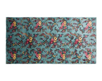 Modern Turkish Runner Rug, 4.9x10 ft, 148x305 cm, Handmade Floral Wool Rug