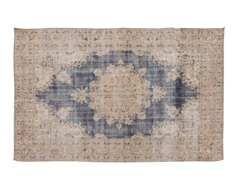 7x10 rug, 6.11 x 10.2 rug, Vintage Rug", Area Rug, Turkish Rug, 6.11 x 10.2 feet, Oushak Rug, Antique Rug, Handmade Rug, Large Rug, Old Rug