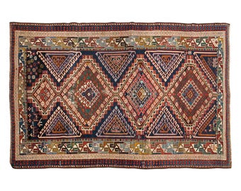 Large Rug", Antique Rug, Old Carpet, 100 years old Antique Carpet,Area Rug,Turkish Rug,Vintage Rug, 4.1 x 6.4 feet, Oushak Rug