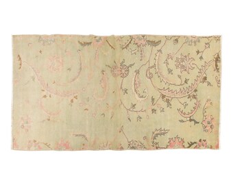 3x7 rug, 3.1 x 6.7 rug, Oushak Rug, Area Rug, Turkish Rug, Vintage Rug, 3.1 x 6.7 feet, Antique Rug, Oriental Rug, Handmade Rug, Old Rug