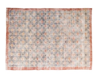 Large Rug, Area Rug, Turkish Rug, Vintage Rug, 7.5 x 11.2 feet, Antique Rug, Oriental Rug, Handmade Rug, Decorative Rug, Oushak Rug,Old Rug