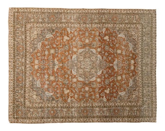 10x14 rug, 10.5 x 13.6 rug, Vintage Rug", Area Rug, Turkish Rug, 10.5 x 13.6 feet, Oushak Rug, Antique Rug, Oversized Rug, Large Rug,Old Rug