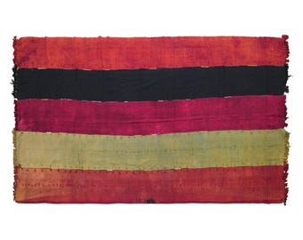 Vintage Turkish Cihanbeyli Curtain Kilim, 7.5x14.8 ft, 228x450 cm, Handmade Wool Kilim