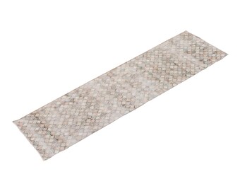Hallway Runner-Rug 2'6" x 9'1" Vintage Ushak Runner Rug, Size: 77 x 278 cm,Pale Muted colors rug,Distressed Rug,Area Rug,Kitchen Rug