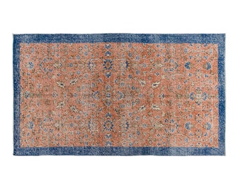 Area Rug, Turkish Rug, Vintage Rug, 3.3 x 6.5 feet, Oushak Rug, Antique Rug, Oriental Rug, Handmade Rug, Decorative Rug, Muted Rug,Old Rug