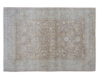 Large Rug, Area Rug, Turkish Rug, Vintage Rug, 6'9 x 9'10 feet,  Antique Rug, Oriental Rug, Handmade Rug, Decorative Rug, Oushak Rug,Old Rug