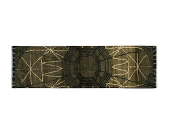 Antique Oushak Runner Rug 2'9" x 9'5" | 83 x 287 cm, Vintage Turkish Wool Rug, Handwoven Muted Runner, 1960s Hallway Rug