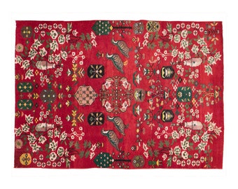 Vintage Rug, Area Rug, Turkish Rug,  4.7 x 8.7 feet, Oushak Rug, Antique Rug, Oriental Rug, Handmade Rug, Decorative Rug, Muted Rug,Old Rug