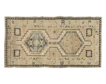 3x5 rug, Oushak Rug", Area Rug, Turkish Rug, Vintage Rug, 2.8 x 5.0 feet, Antique Rug, Oriental Rug, Handmade Rug