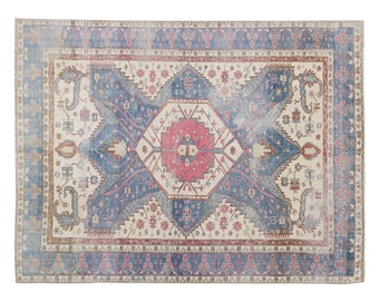 7x10 rug, 6.6 x 9.9 rug, Area Rug, Turkish Rug, Vintage Rug, 6.6 x 9.9 feet, Oushak Rug, Antique Rug, Oversized Rug, Large Rug, Old Rug