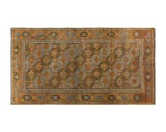Turkish Rug, Vintage Rug, 2'8 x 5 feet, Oushak Rug, Antique Rug, Oriental Rug, Handmade Rug, Decorative Rug, Old Rug,Area Rug