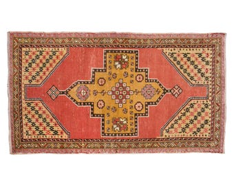 Chic" Rug,3'6" x 6'4" feet 107 x 193 cm,Wonderful Turkish Rugs on Sale!FREE SHIPPING! Vintage Rug,Turkish Rug,Decorative Rug,Oushak Rug