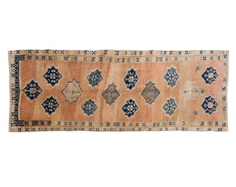 Vintage Rug", Area Rug, Turkish Rug, 4'11 x 13 feet, Oushak Rug, Antique Rug, Oriental Rug, Handmade Rug, Decorative Rug, Large Rug, Old Rug