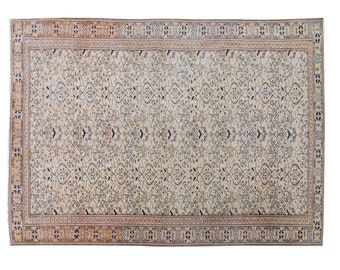 Antique Rug, Oriental Rug, Handmade Rug, Decorative Rug, Floor Rug, Old Rug, Area Rug, Turkish Rug, Vintage Rug, 4.9 x 6.10 feet, Oushak Rug