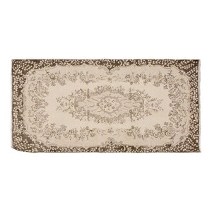 Vintage Rug, Area Rug, Turkish Rug, 3.10 x 6.11 feet, Oushak Rug, Antique Rug, Oriental Rug, Handmade Rug, Decorative Rug, Large Rug,Old Rug