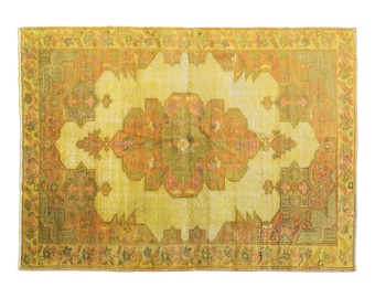 5x7 rug, 4.6 x 7 rug, Turkish Rug, Vintage Rug, Area Rug, 4.6 x 7 feet, Oushak Rug, Antique Rug, Oriental Rug, Handmade Rug, Old Rug