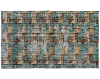 Vintage Rug", Area Rug, Turkish Rug,  5.2 x 9.6 feet, Oushak Rug, Antique Rug, Oriental Rug, Handmade Rug, Decorative Rug, Large Rug,Old Rug