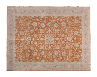 11x15 rug, 11.2 x 14.9 rug, Turkish Rug, Vintage Rug, Area Rug, 11.2 x 14.9 feet, Oushak Rug, Antique Rug, Oversized Rug, Large Rug, Old Rug
