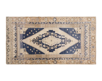 Turkish Rug, Vintage Rug, 5 x 9'4 feet, Oushak Rug, Antique Rug, Oriental Rug, Handmade Rug, Decorative Rug, 150 x 285 Rug, Old Rug,Area Rug