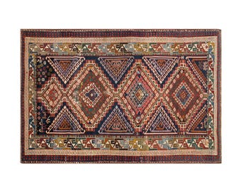 Large Rug", Antique Rug, Old Carpet, 100 years old Antique Carpet,Area Rug,Turkish Rug,Vintage Rug, 4.1 x 6.4 feet, Oushak Rug