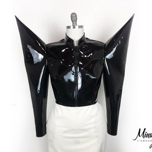 Drag Queen Black Vinyl Jacket |  THE X-TRA